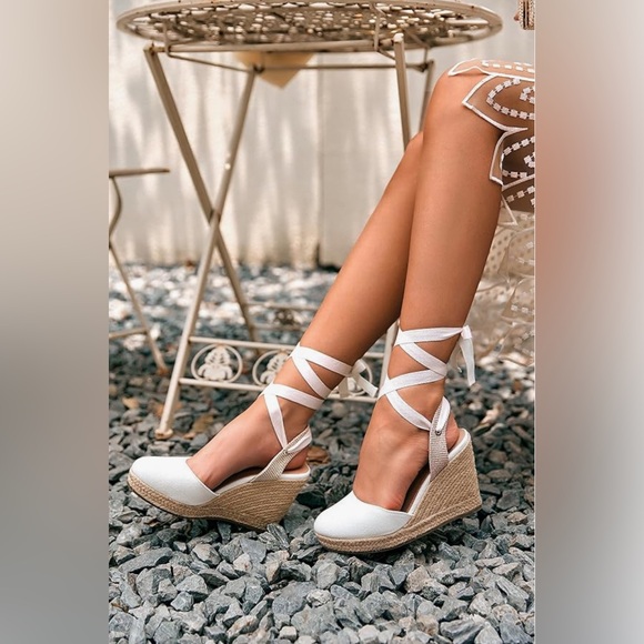 Womens Espadrilles Wedge Sandals - Picture 2 of 2